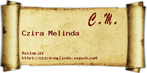 Czira Melinda névjegykártya